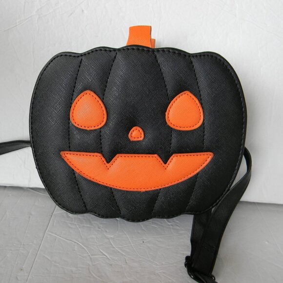 UNBRANDED Handbags - Halloween Black ORANGE Pumpkin Crossbody Shoulder Bag Handbag FALL JACK LANTERN